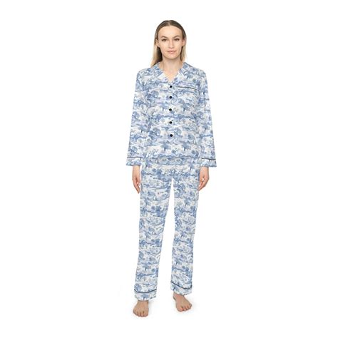 dior satin pjs|Toile de Jouy Pajama Shirt Navy Blue Technical Silk Jacquard.